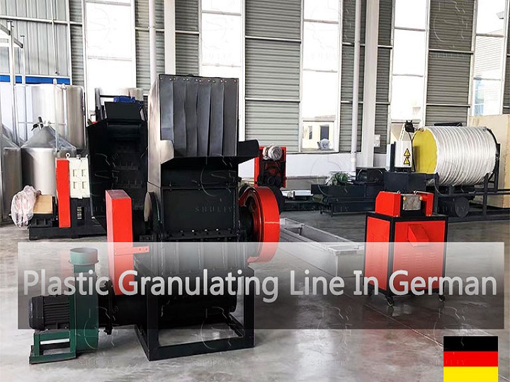 Plastic Granulating Line Shipped To German